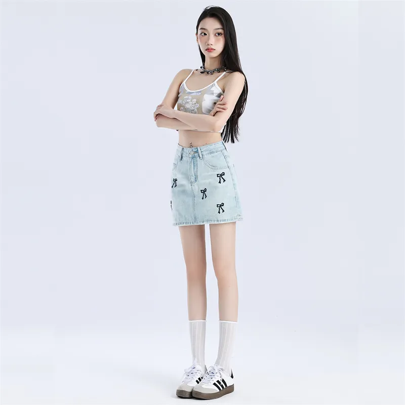 ST&SAT Denim Short Skirts Women's-14