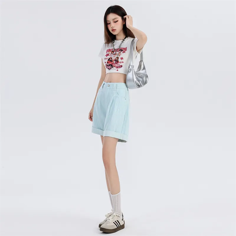 ST&SAT Denim Shorts Women's-9