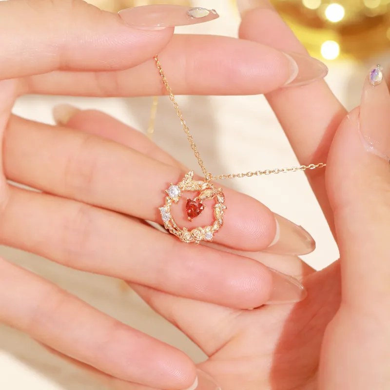 LUCKY ZHY S925 Silver Necklaces Women's-6