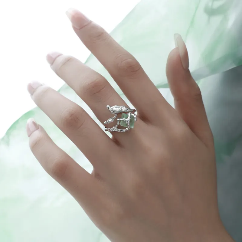 LUCKY ZHY S925 Silver Rings Women's-4
