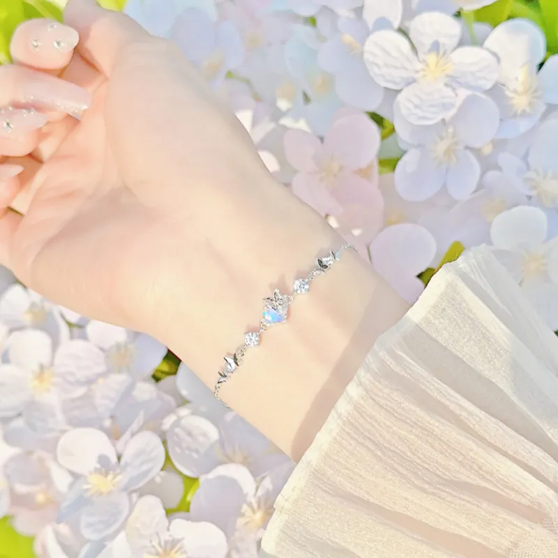 LUCKY ZHY S925 Silver Bracelets Women's-4