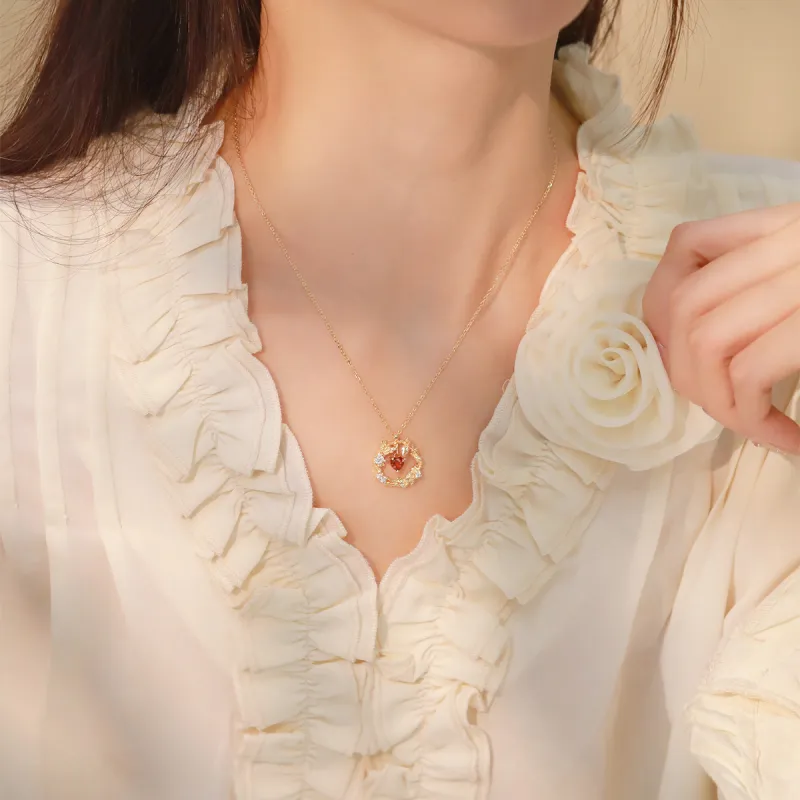 LUCKY ZHY S925 Silver Necklaces Women's-5