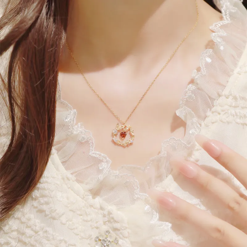 LUCKY ZHY S925 Silver Necklaces Women's-2
