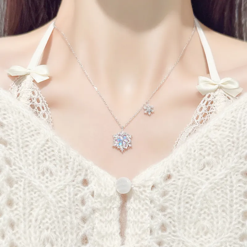 LUCKY ZHY S925 Silver Necklaces Women's-3