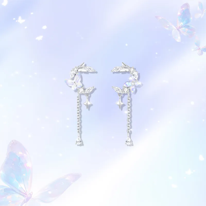 LUCKY ZHY S925 Silver Earrings Women's-1