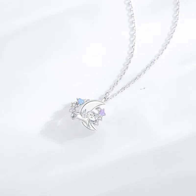 LUCKY ZHY S925 Silver Necklaces Women's-2