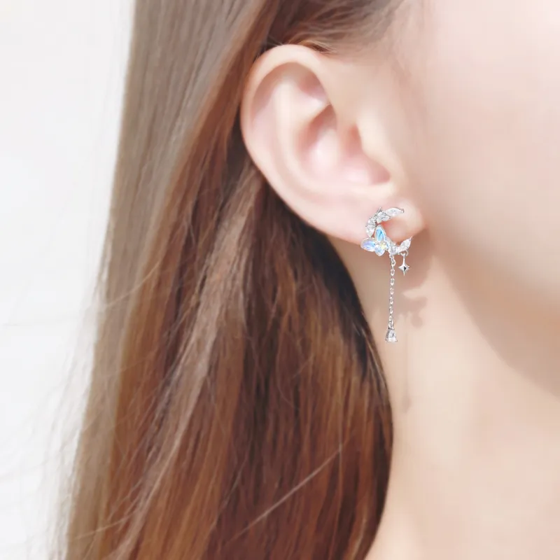 LUCKY ZHY S925 Silver Earrings Women's-3