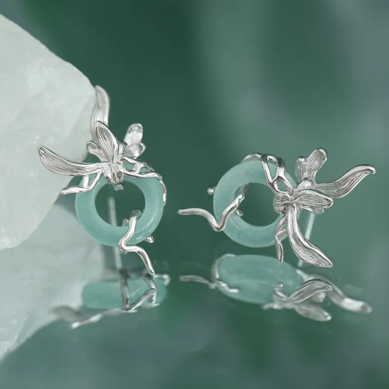 LUCKY ZHY S925 Silver Earrings Women's-1