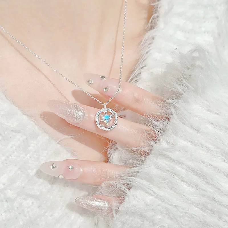 LUCKY ZHY S925 Silver Necklaces Women's-4