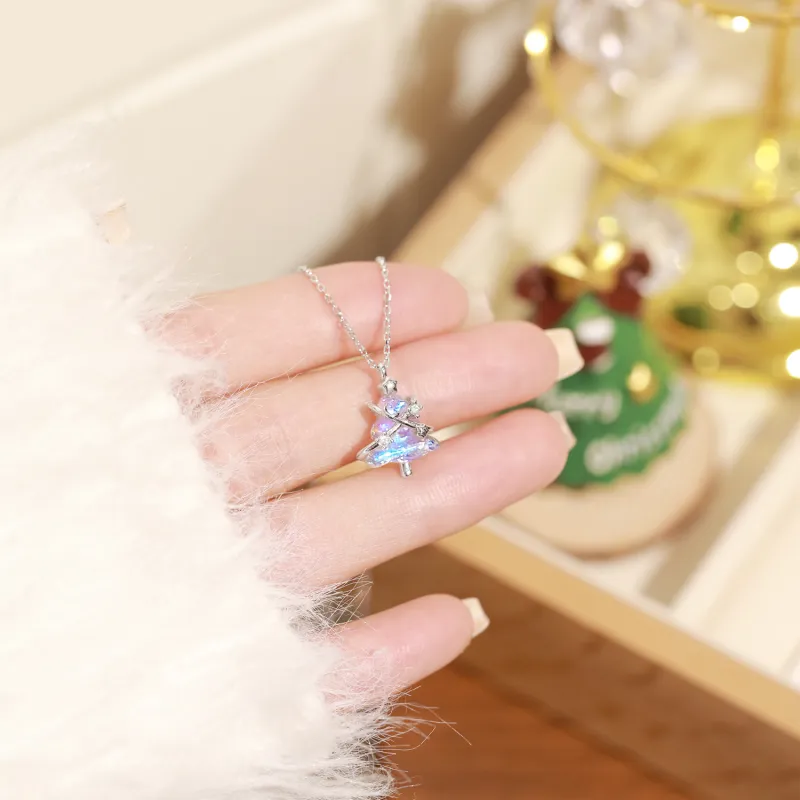 LUCKY ZHY S925 Silver Necklaces Women's-2