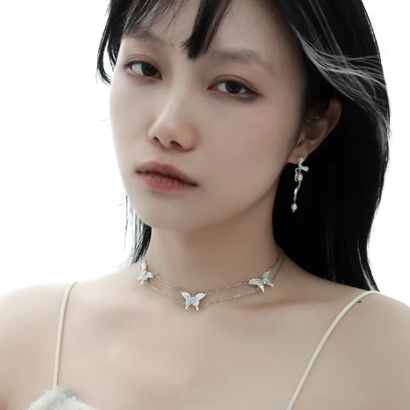LUCKY ZHY S925 Silver Necklaces Women's-2