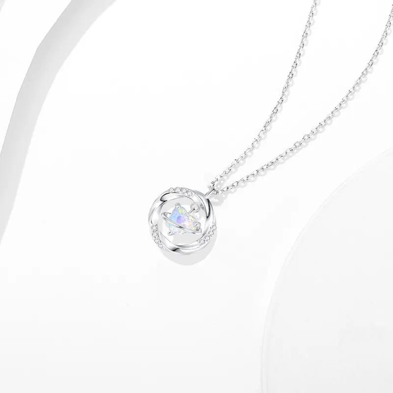 LUCKY ZHY S925 Silver Necklaces Women's-3