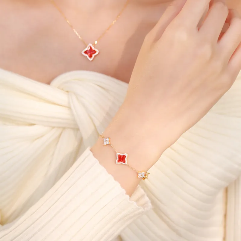 LUCKY ZHY S925 Silver Bracelets Women's-3