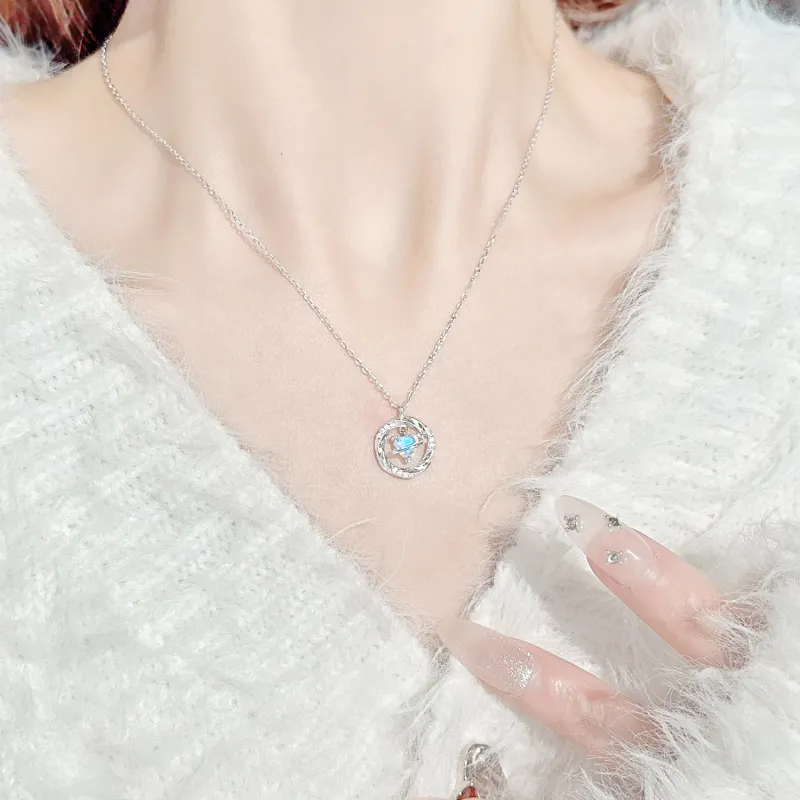 LUCKY ZHY S925 Silver Necklaces Women's-6