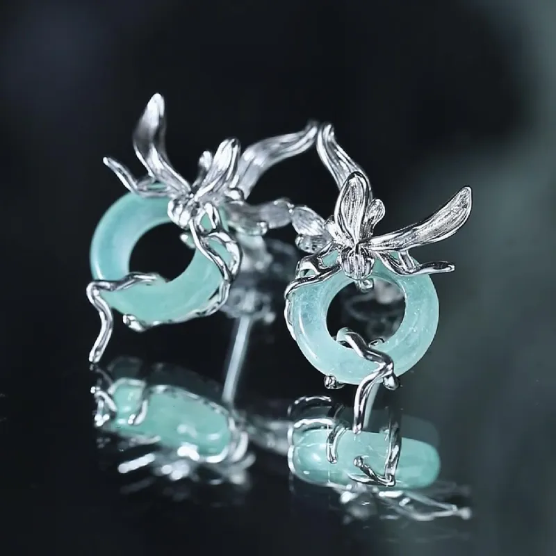 LUCKY ZHY S925 Silver Earrings Women's-7