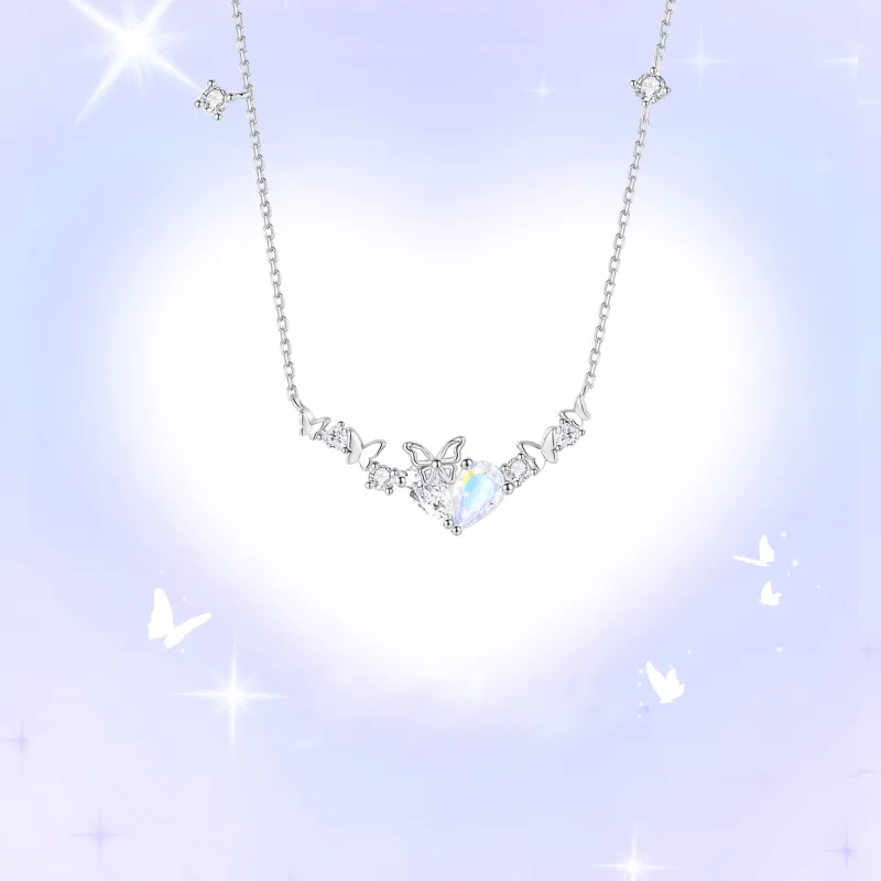 LUCKY ZHY S925 Silver Necklaces Women's-1