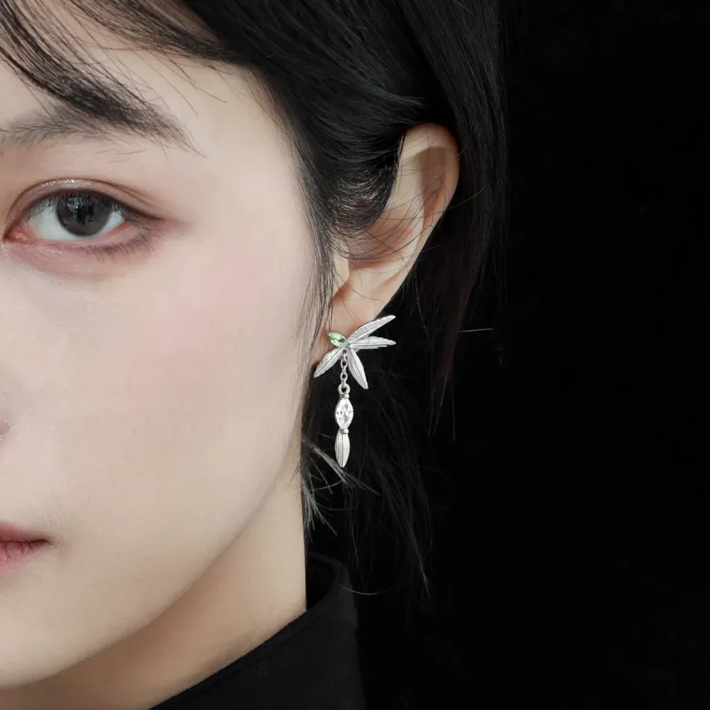 LUCKY ZHY S925 Silver Earrings Women's-2