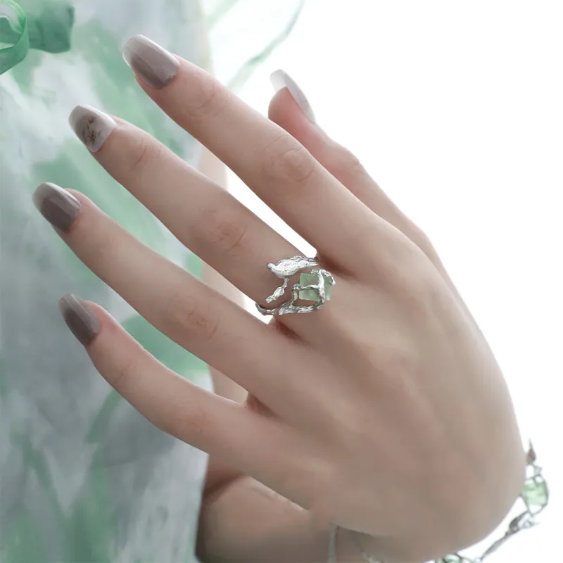 LUCKY ZHY S925 Silver Rings Women's-2