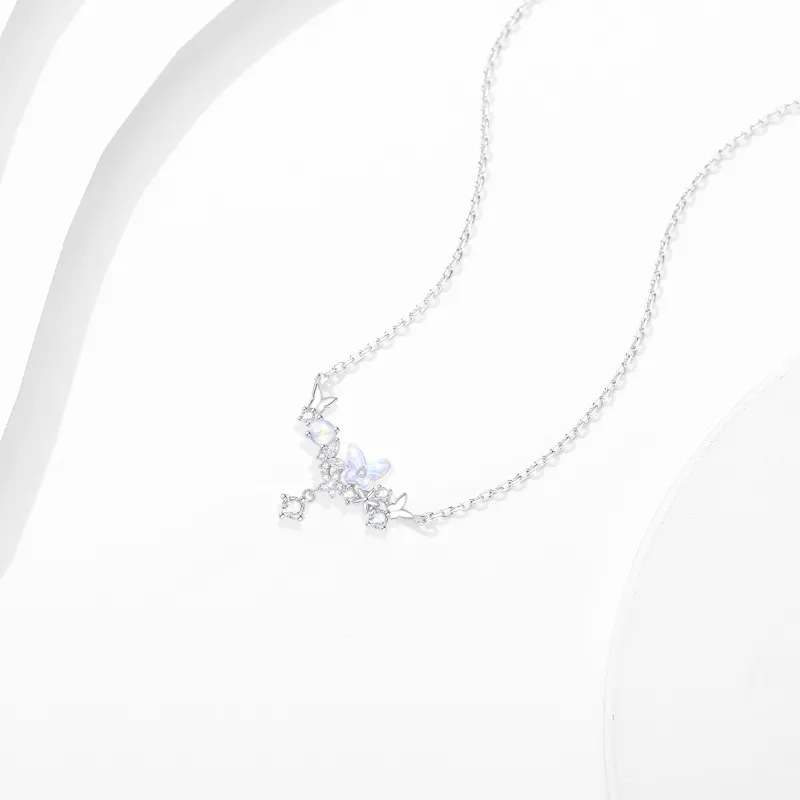 LUCKY ZHY S925 Silver Necklaces Women's-3