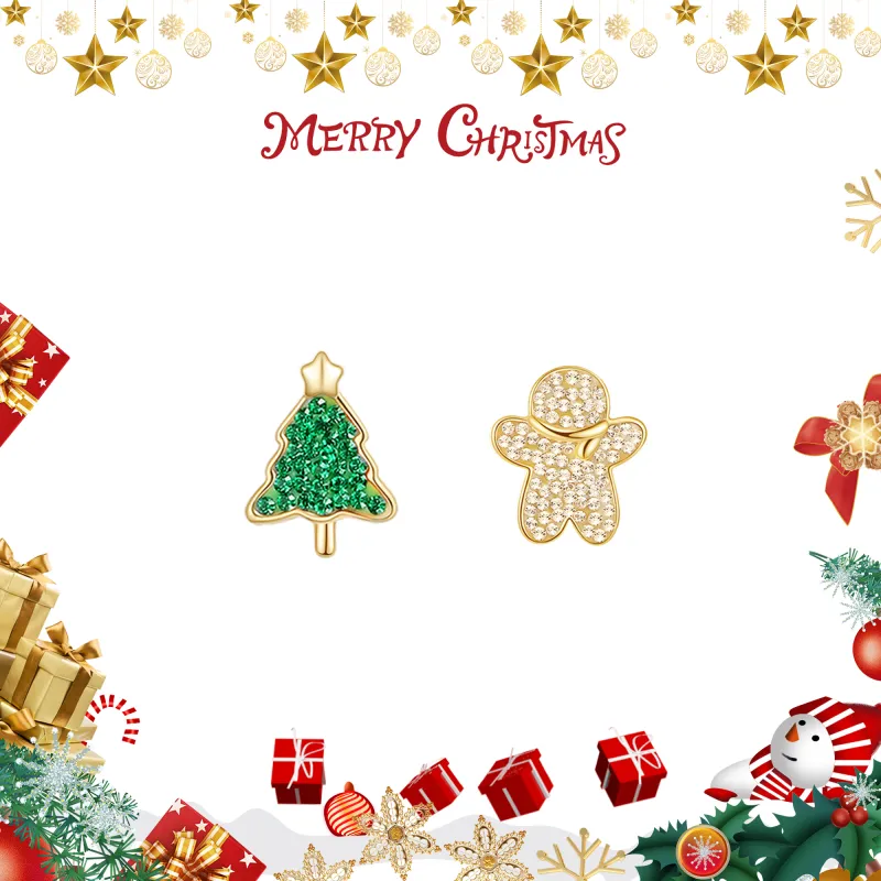 LUCKY ZHY S925 Silver Stud Earrings Women's-1