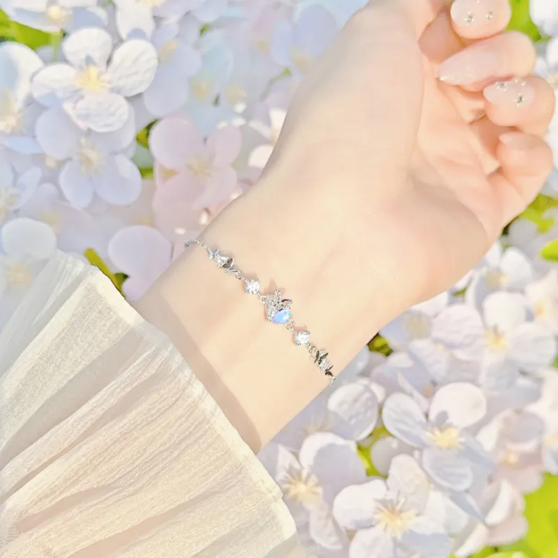 LUCKY ZHY S925 Silver Bracelets Women's-2