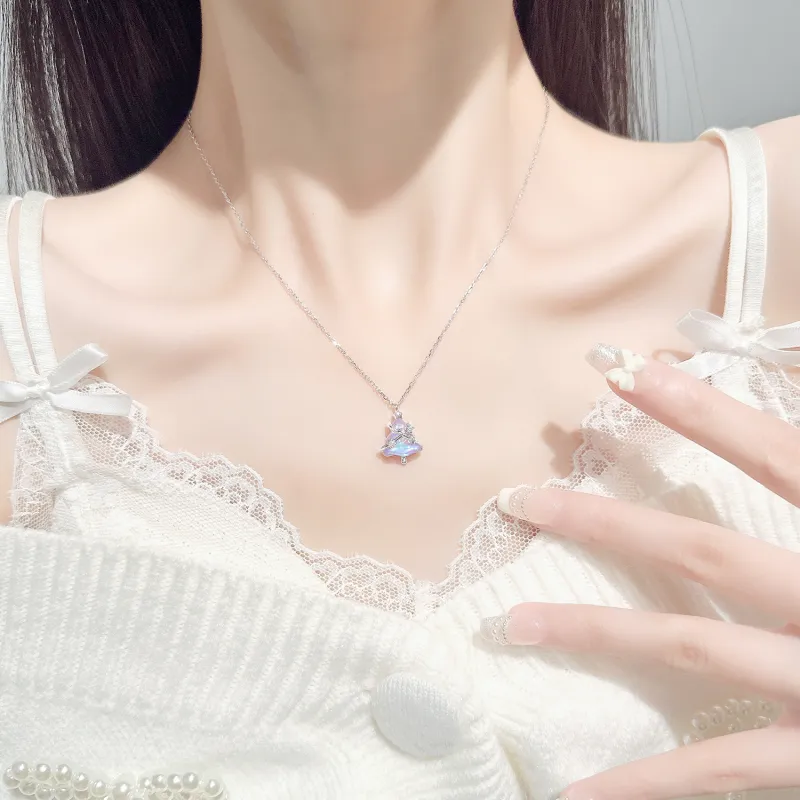 LUCKY ZHY S925 Silver Necklaces Women's-4