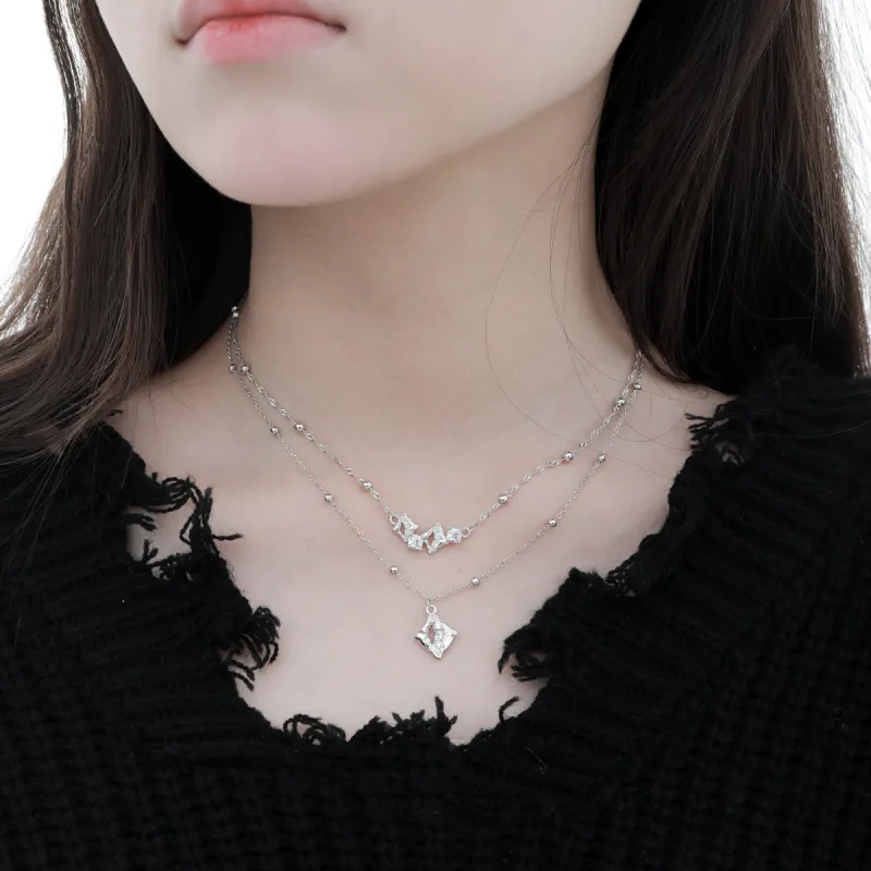 LUCKY ZHY S925 Silver Necklaces Women's-2