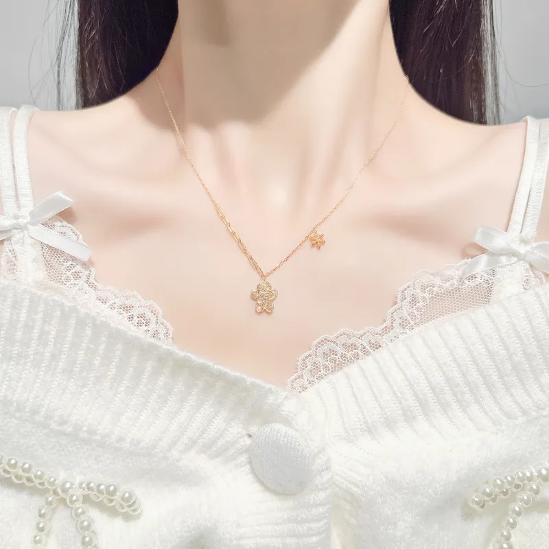 LUCKY ZHY S925 Silver Necklaces Women's-4