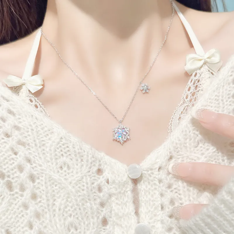 LUCKY ZHY S925 Silver Necklaces Women's-5