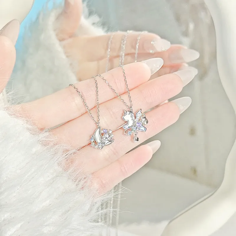 LUCKY ZHY S925 Silver Necklaces Women's-6
