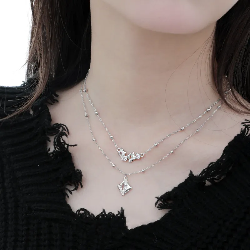 LUCKY ZHY S925 Silver Necklaces Women's-4
