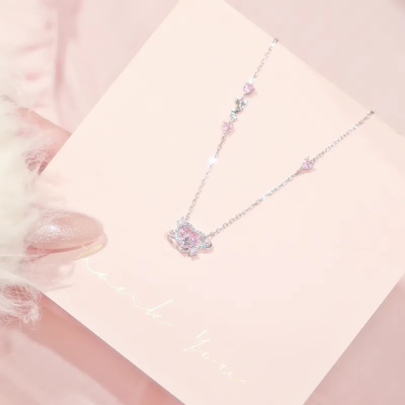 LUCKY ZHY S925 Silver Necklaces Women's-7