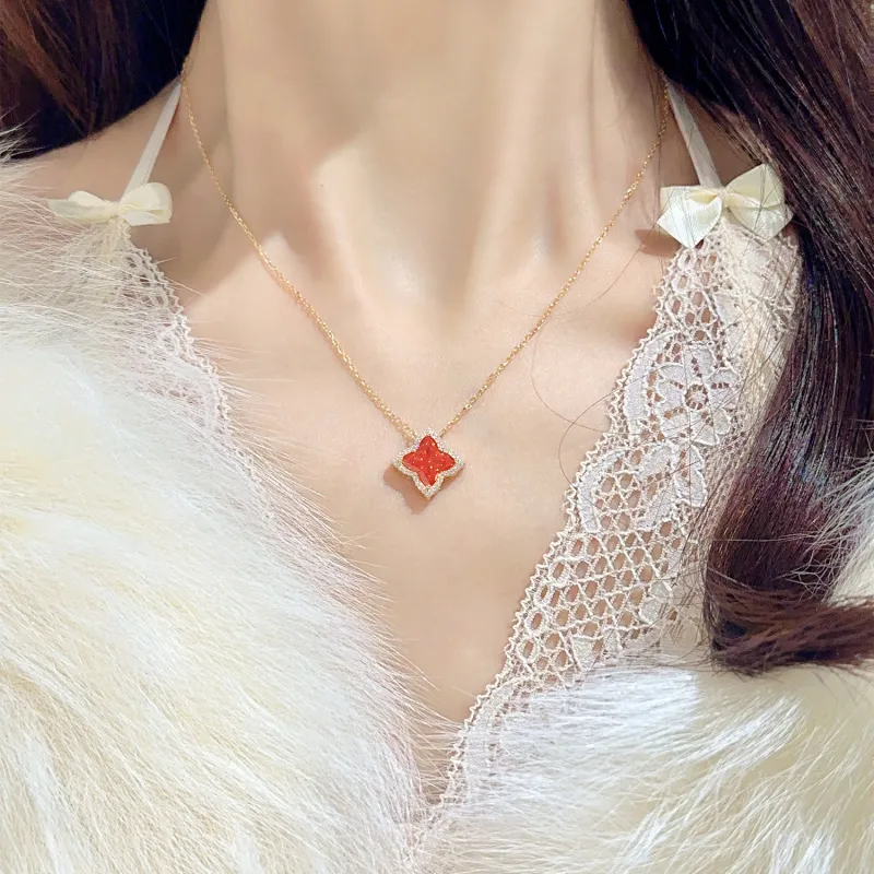 LUCKY ZHY S925 Silver Necklaces Women's-6