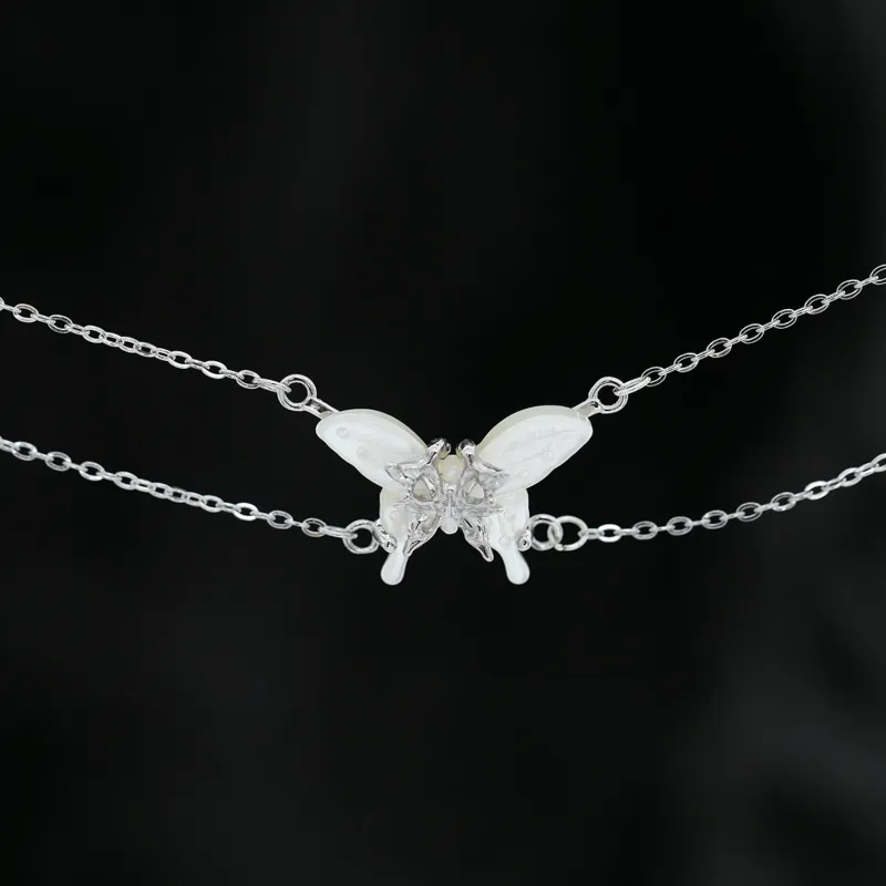 LUCKY ZHY S925 Silver Necklaces Women's-5