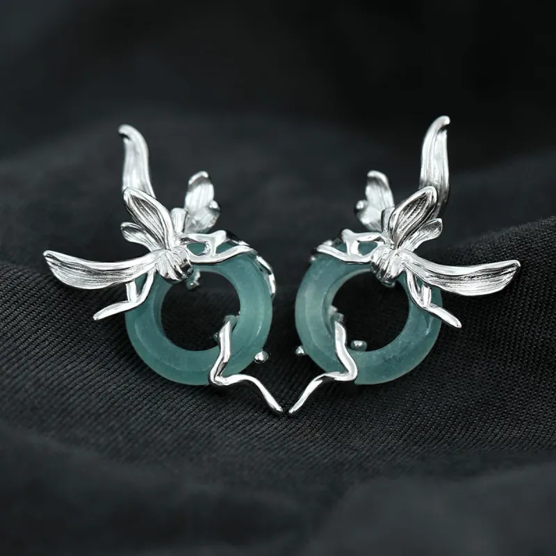 LUCKY ZHY S925 Silver Earrings Women's-6