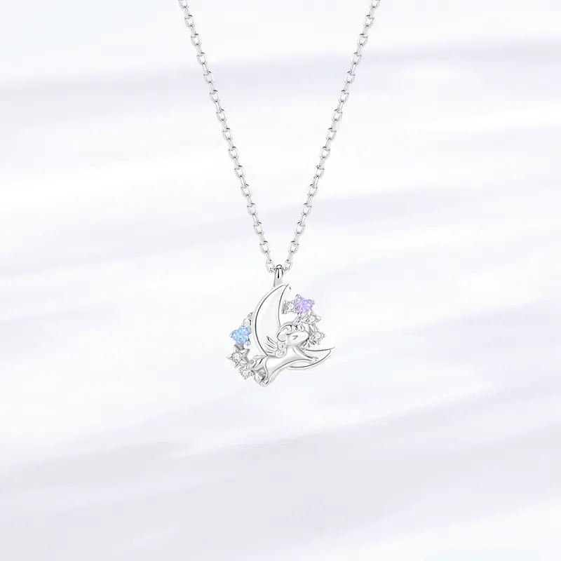 LUCKY ZHY S925 Silver Necklaces Women's-1