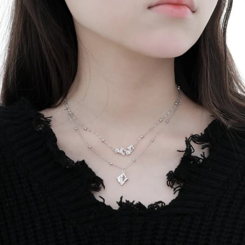 LUCKY ZHY S925 Silver Necklaces Women's-3