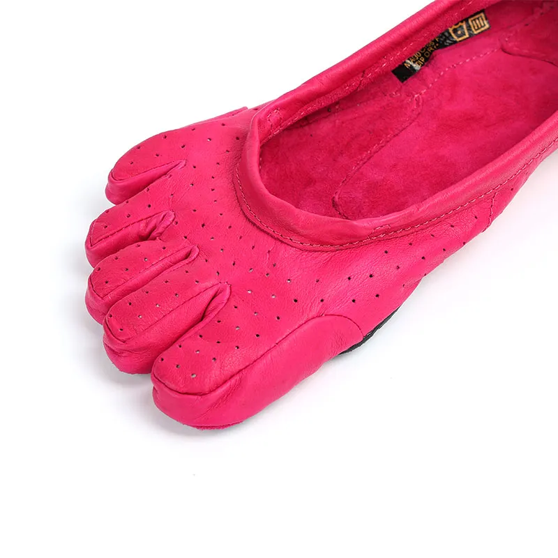 Vibram Five Fingers Shoes Slip Resistant Breathable Lightweight Low Top Training Shoes Women's Pink YOGA-1