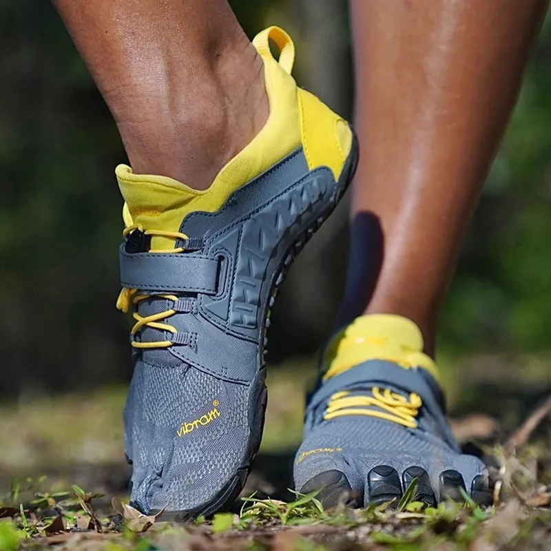 Vibram Five Fingers Shoes Wear resistant Lightweight Breathable And Non slip. Low Top Training Shoes Women's Denim Blue-6