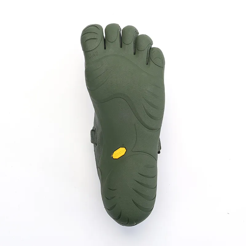 Vibram KSO Slip Resistant Support Lightweight Low Top Training Shoes Men's Army Green-3