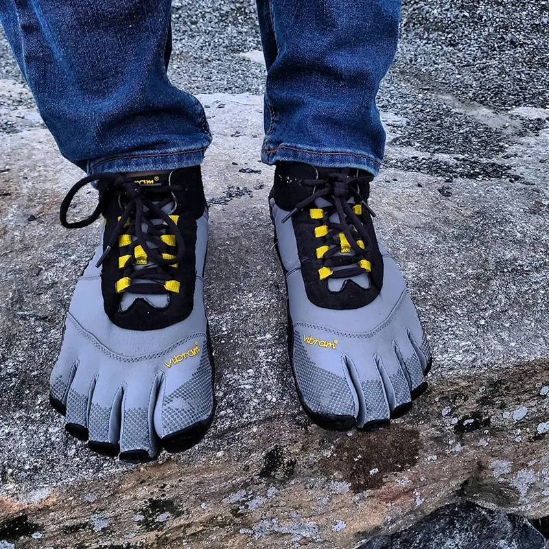 Vibram Slip-Resistant Support Lightweight Low-Top Training Shoes Men's Gray-5