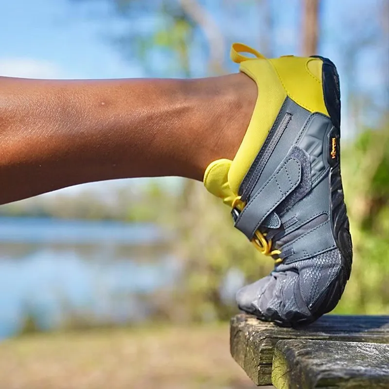 Vibram Five Fingers Shoes Wear resistant Lightweight Breathable And Non slip. Low Top Training Shoes Women's Denim Blue-5