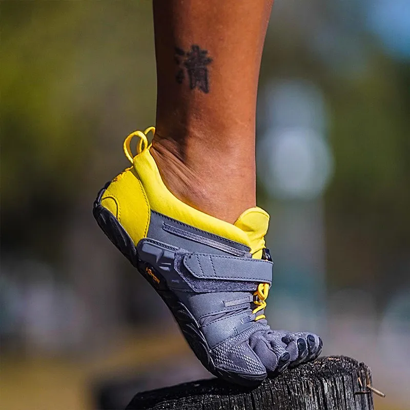 Vibram Five Fingers Shoes Wear resistant Lightweight Breathable And Non slip. Low Top Training Shoes Women's Denim Blue-7