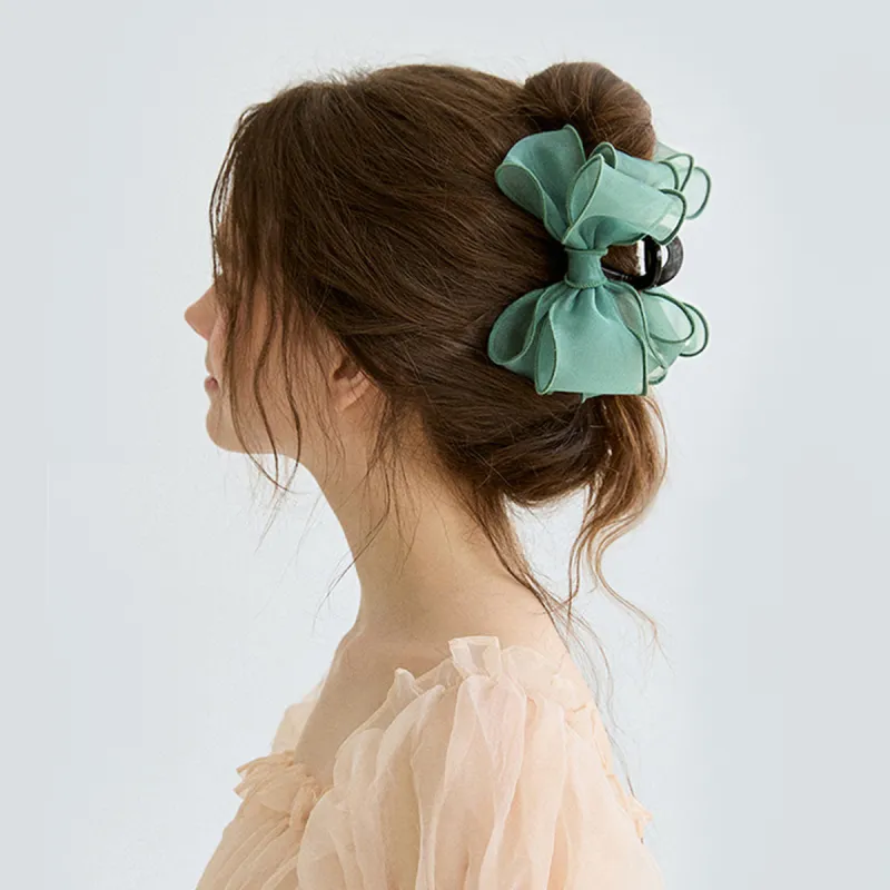 GOODY Polyester Plastic Hair Clips Women's Lake Green-3