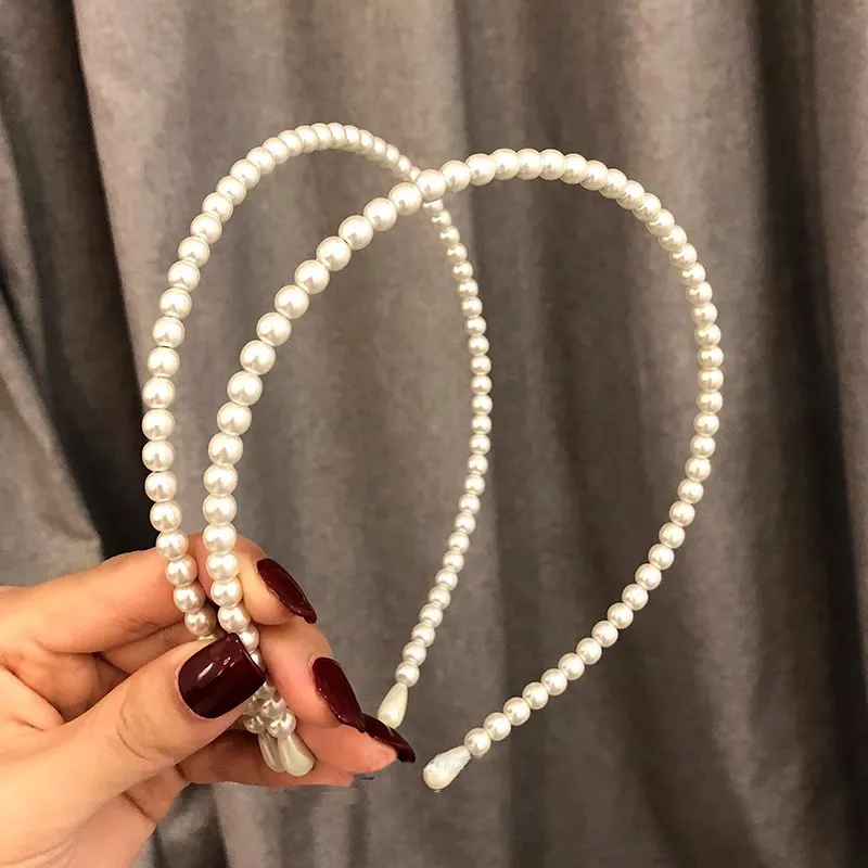 GOODY Plastic Artificial Pearl Headbands Women's-2