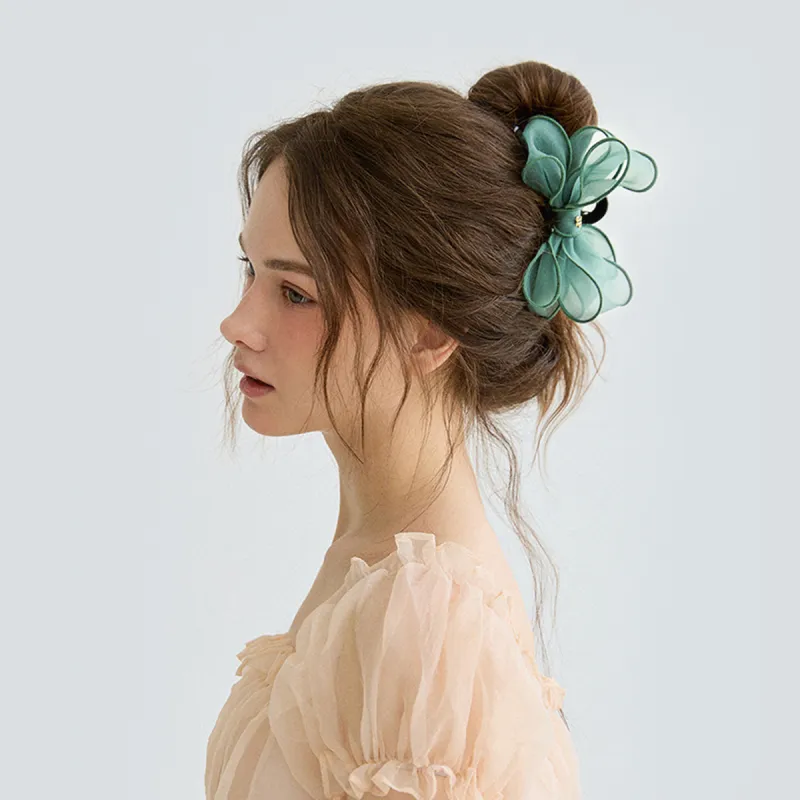 GOODY Polyester Plastic Hair Clips Women's Lake Green-4