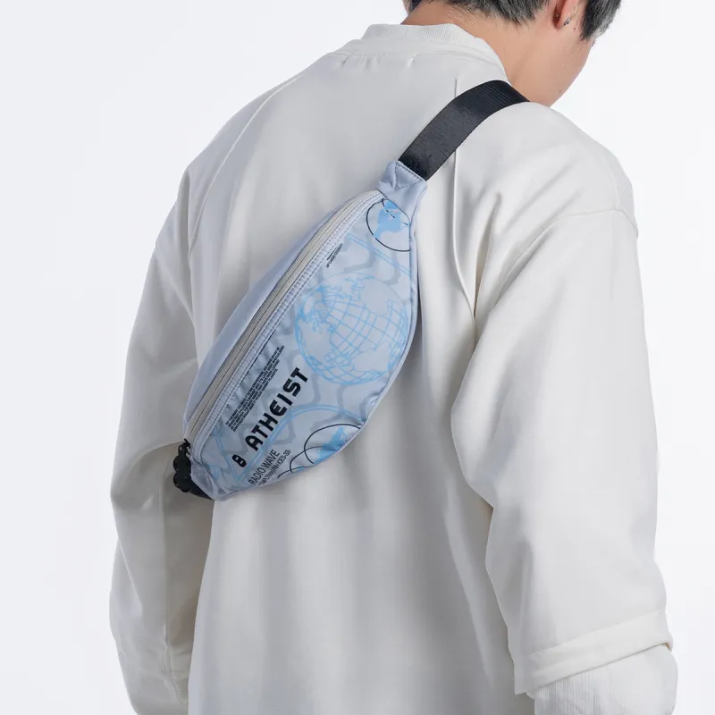 8atheist Polyester One Shoulder Crossbody Bag Sling Bag Fanny Pack Regular Unisex Gray-6