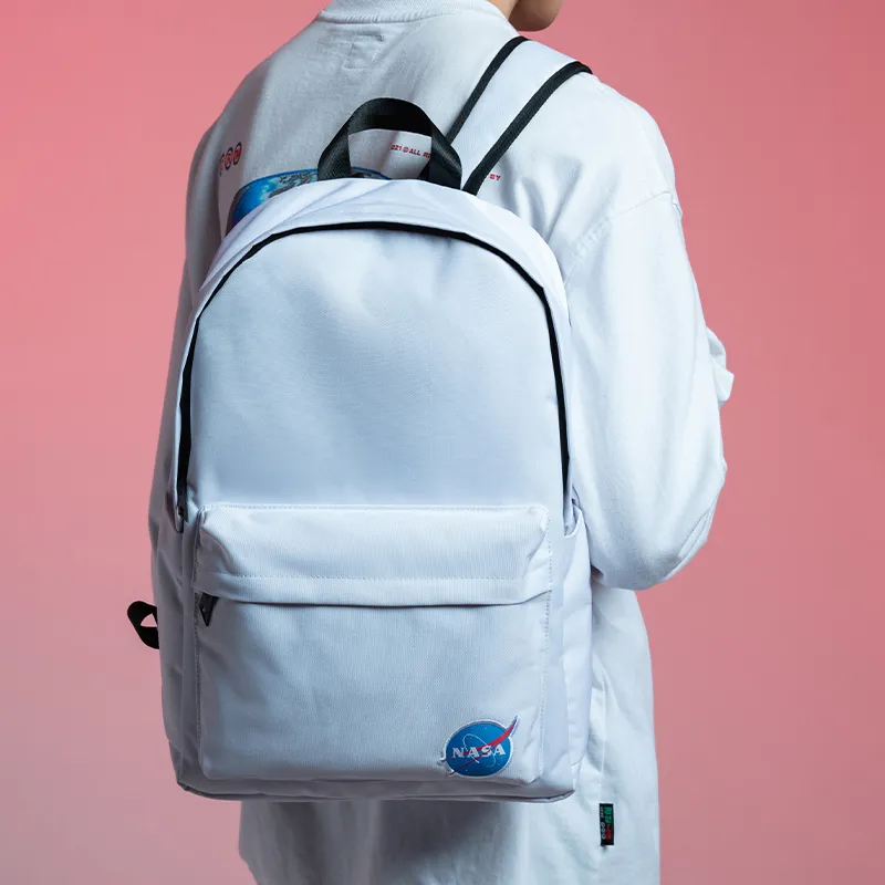 TURN UP X NASA Collaboration Nylon Computer Backpack Regular Unisex Ecru-20