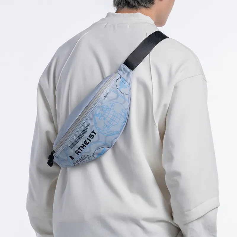 8atheist Polyester One Shoulder Crossbody Bag Sling Bag Fanny Pack Regular Unisex Gray-5