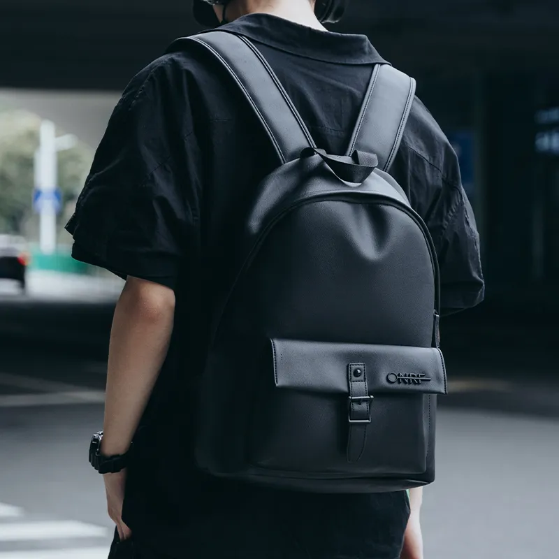 ONRF Polyester Backpack Large Size Unisex Black-4